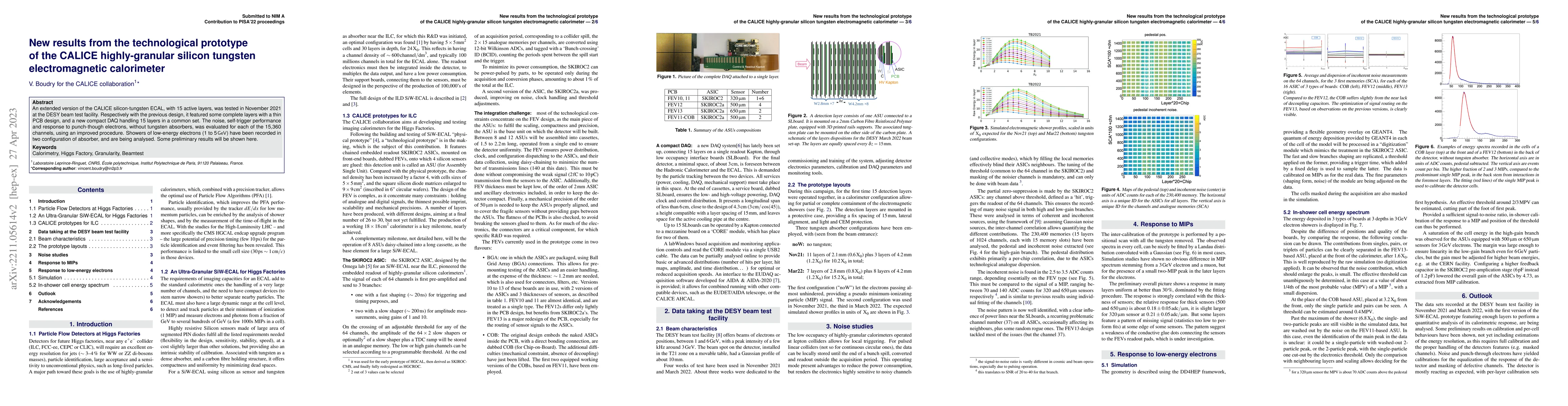 Thumbnail for New results from the technological prototype of the CALICE
  highly-granular silicon tungsten electromagnetic calorimeter