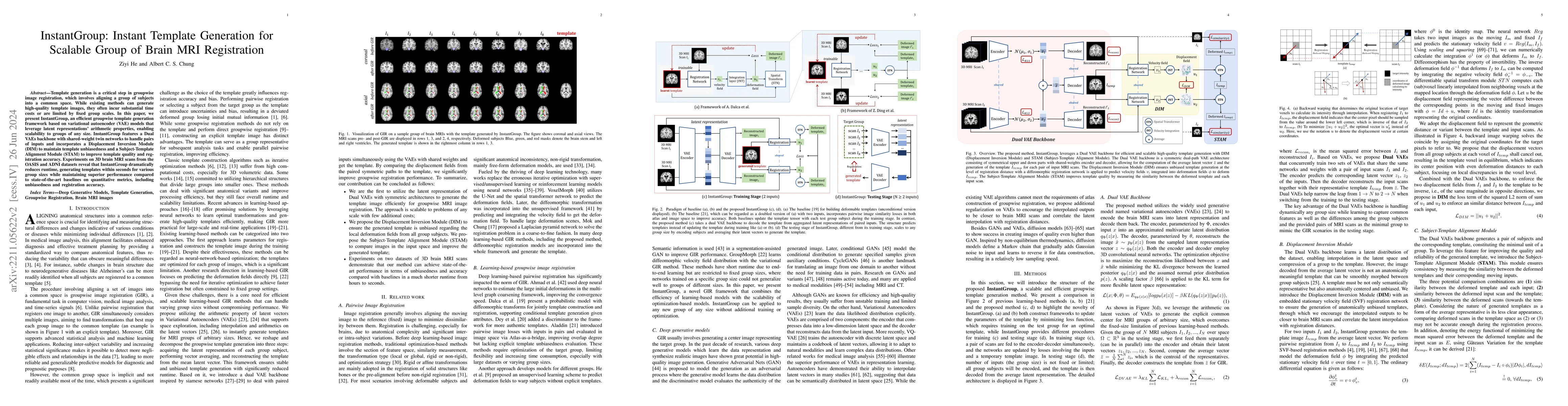 Thumbnail for InstantGroup: Instant Template Generation for Scalable Group of Brain
  MRI Registration
