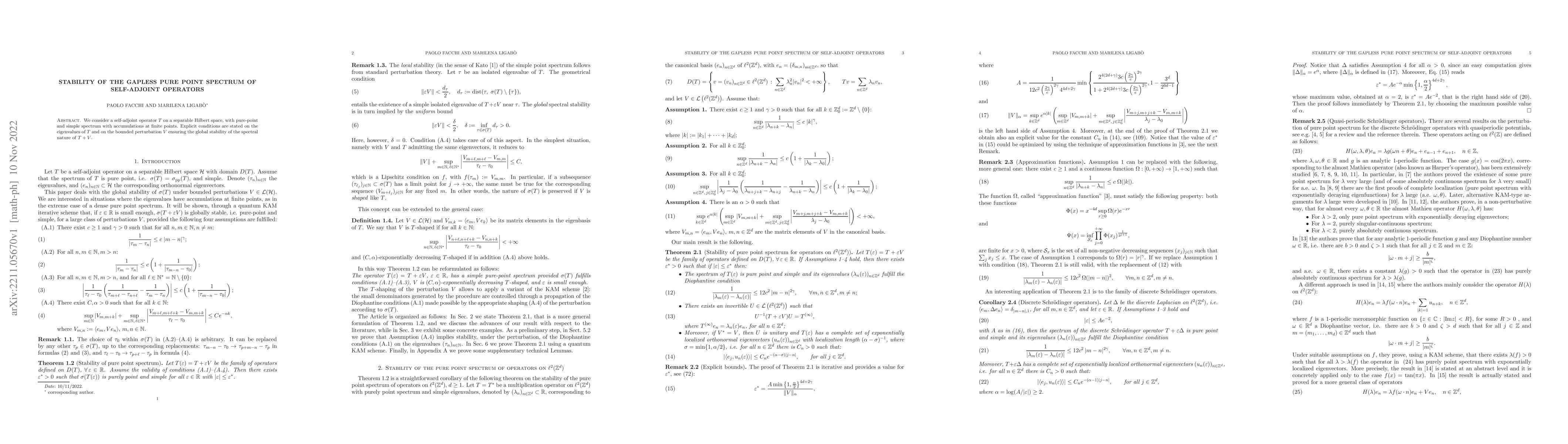 Thumbnail for Stability of the gapless pure point spectrum of self-adjoint operators