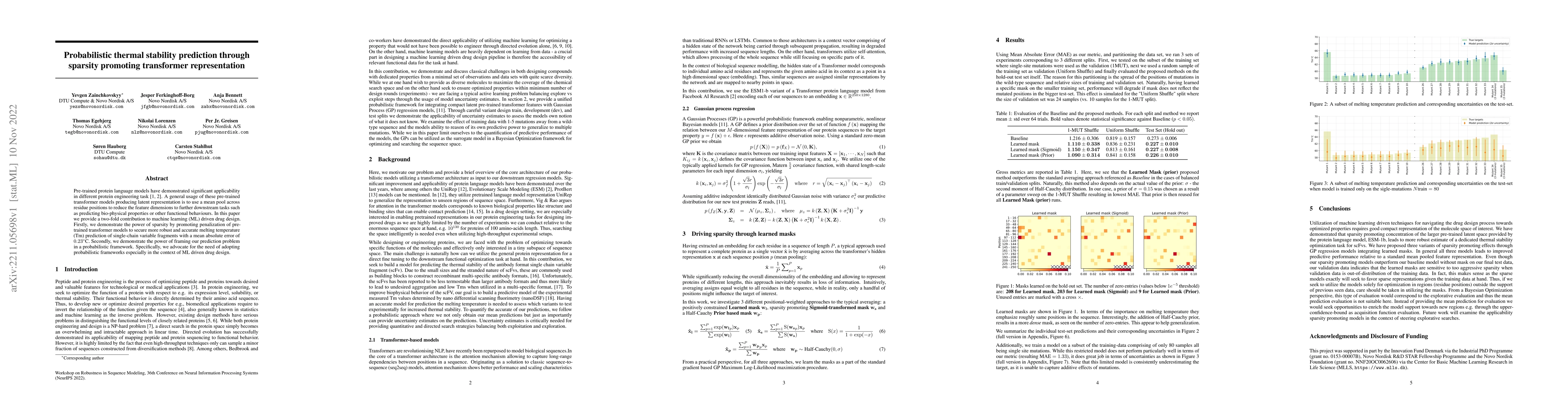 Thumbnail for Probabilistic thermal stability prediction through sparsity promoting
  transformer representation