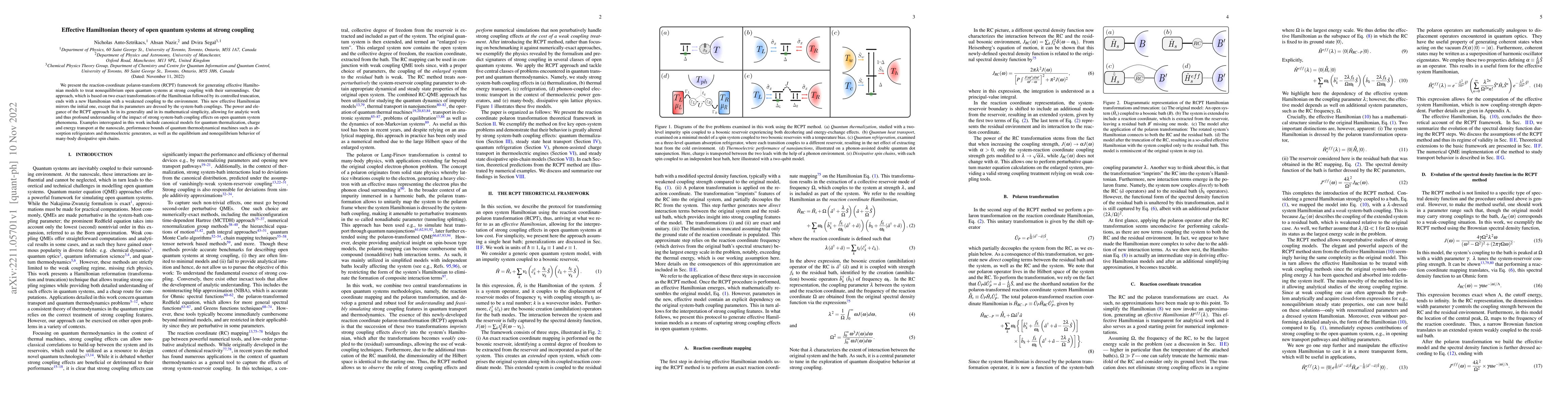 Thumbnail for Effective Hamiltonian theory of open quantum systems at strong coupling