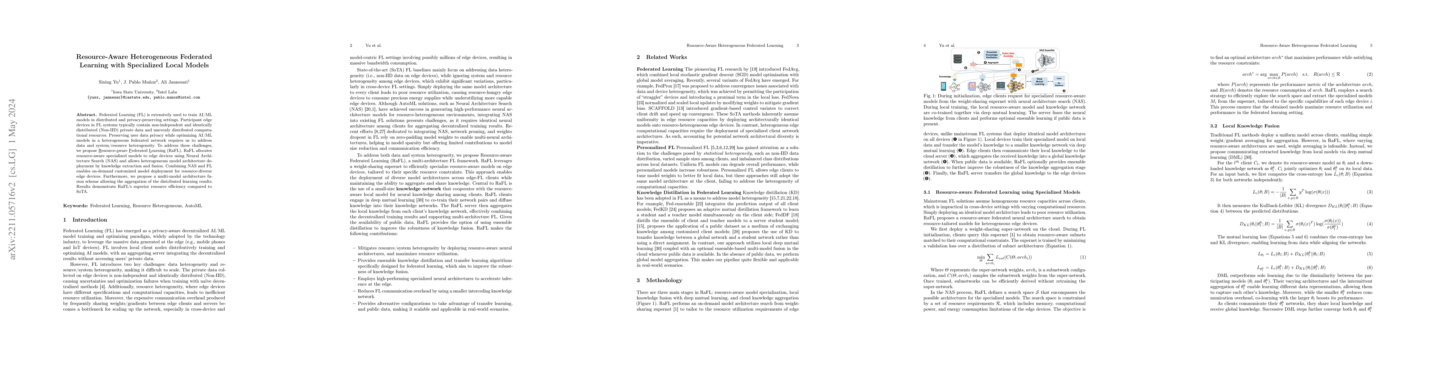 Thumbnail for Resource-Aware Heterogeneous Federated Learning using Neural
  Architecture Search