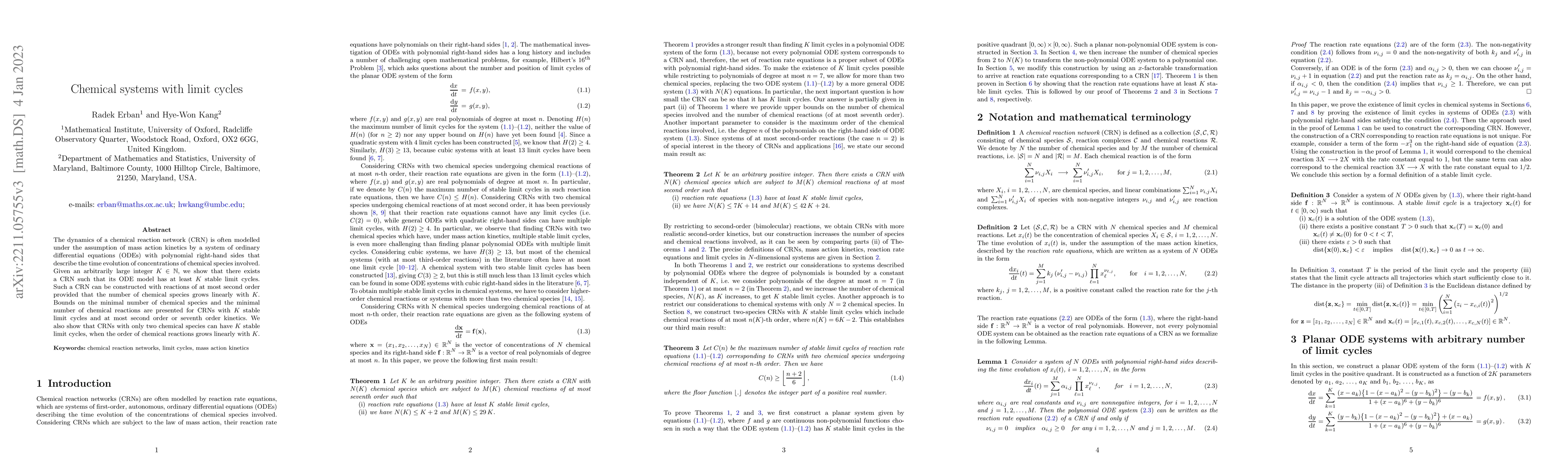 Thumbnail for Chemical systems with limit cycles