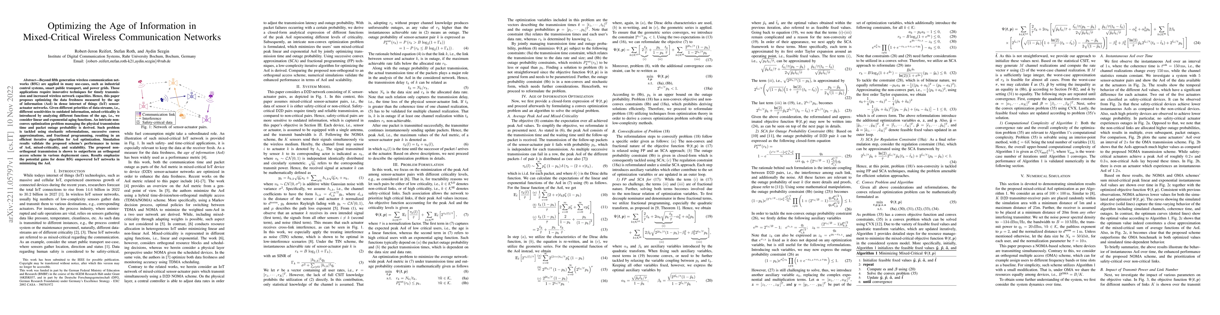 Thumbnail for Optimizing the Age of Information in Mixed-Critical Wireless
  Communication Networks