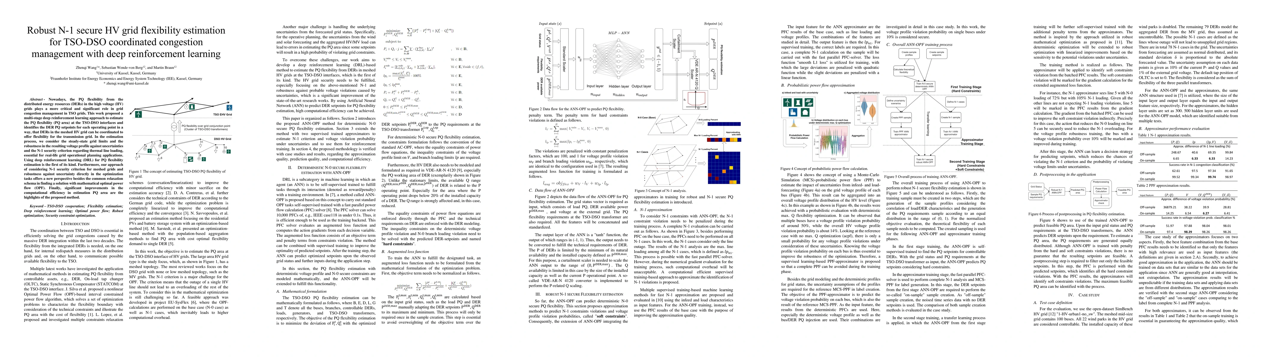 Thumbnail for Robust N-1 secure HV Grid Flexibility Estimation for TSO-DSO coordinated
  Congestion Management with Deep Reinforcement Learning
