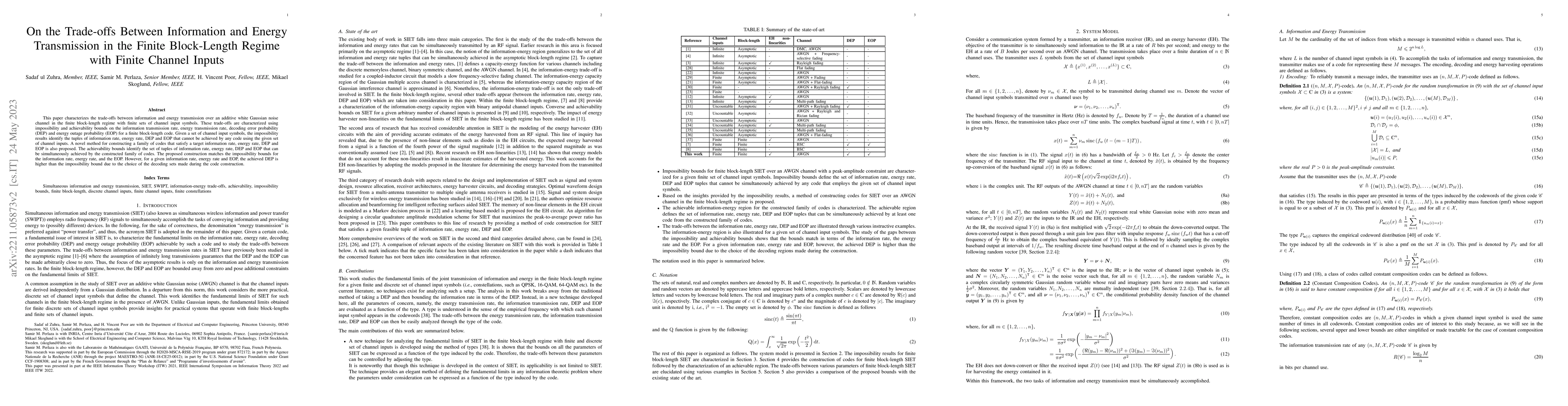 Thumbnail for Information-Energy Regions in the Finite Block-Length Regime with Finite
  Channel Inputs