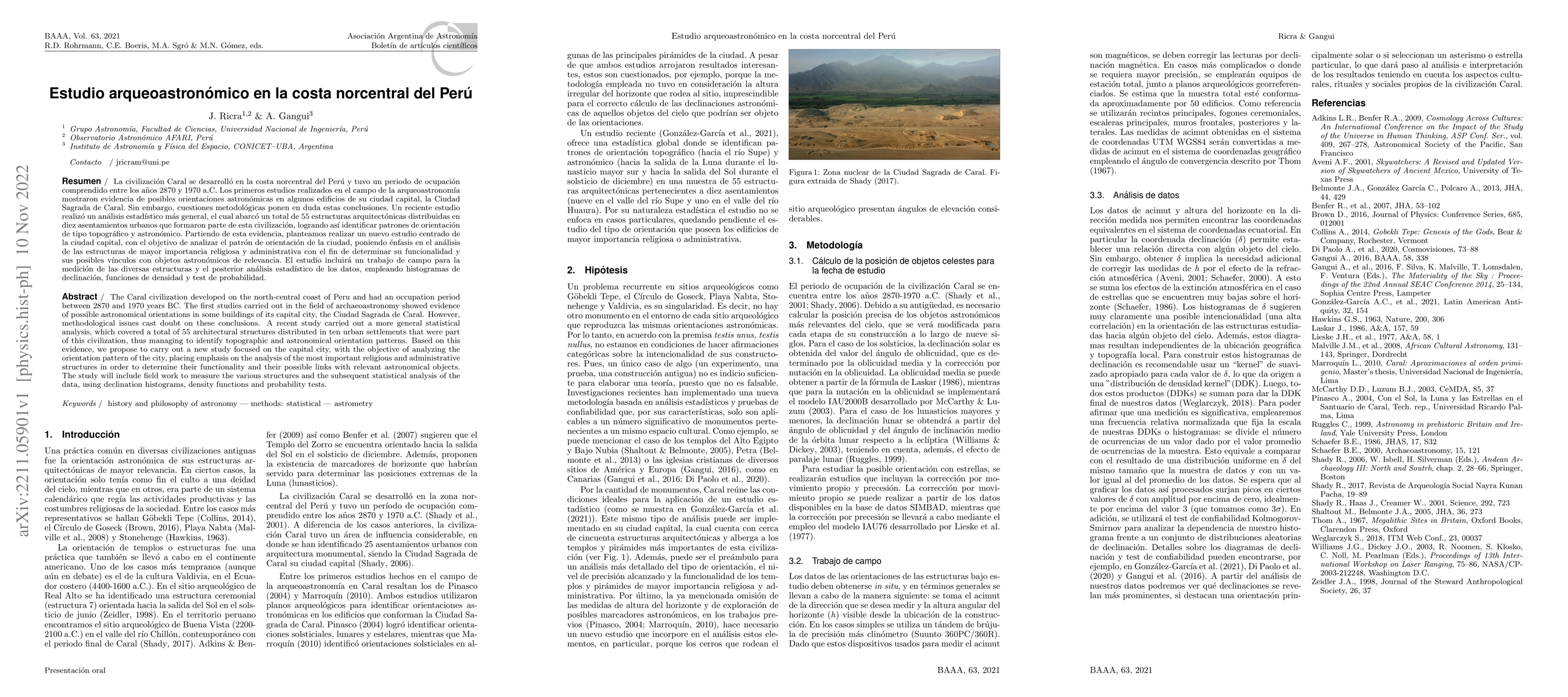 Thumbnail for Archaeoastronomical study on the north-central coast of Peru
