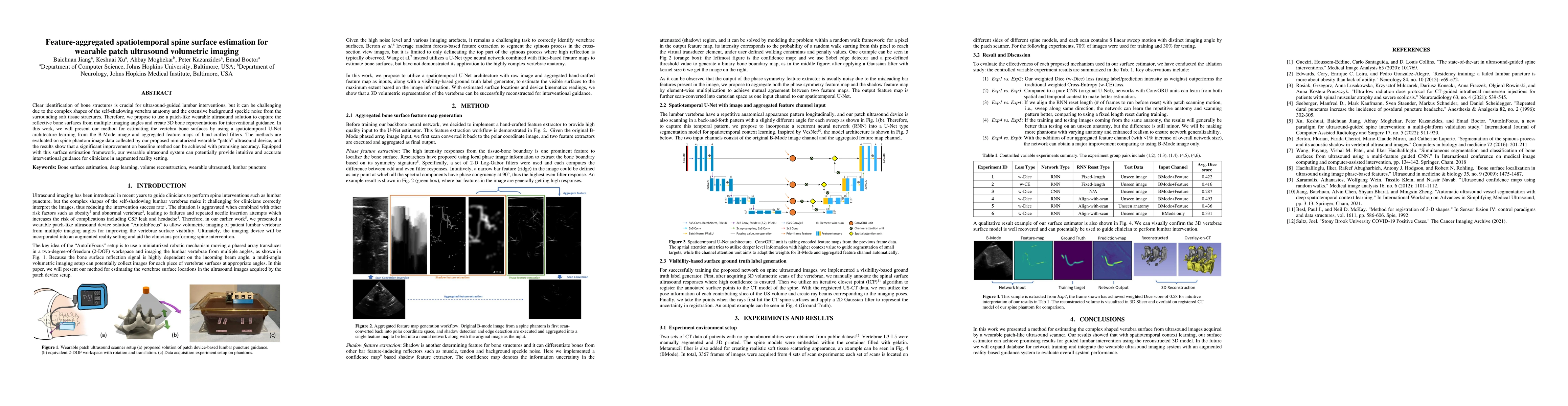 Thumbnail for Feature-aggregated spatiotemporal spine surface estimation for wearable
  patch ultrasound volumetric imaging
