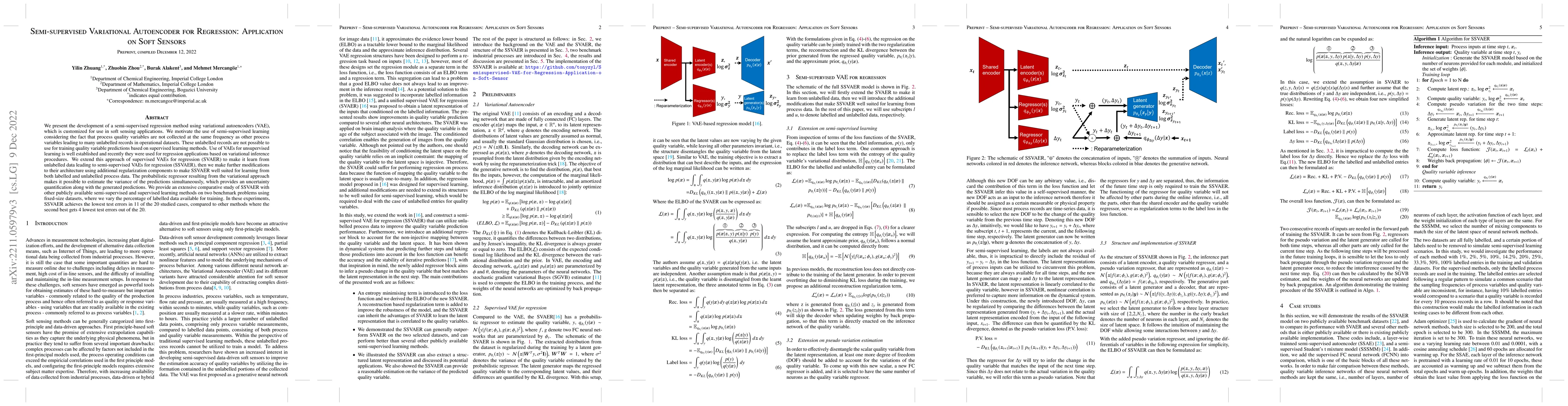 Thumbnail for Semi-supervised Variational Autoencoder for Regression: Application on
  Soft Sensors