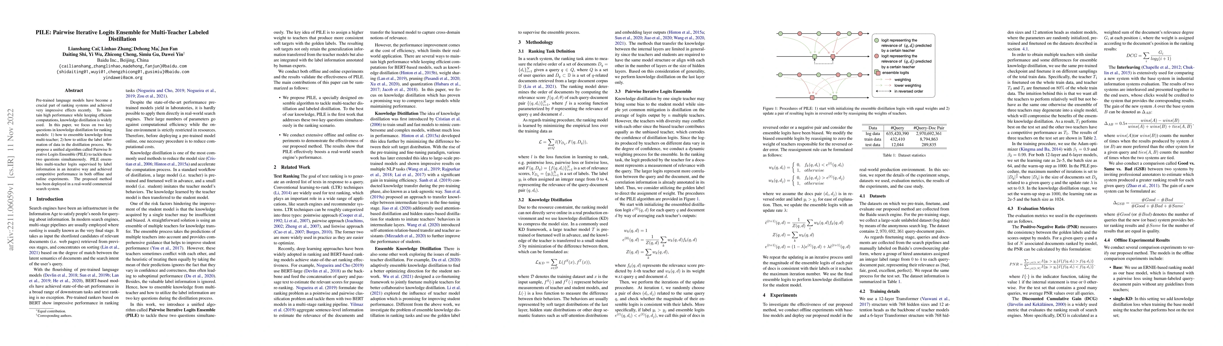 Thumbnail for PILE: Pairwise Iterative Logits Ensemble for Multi-Teacher Labeled
  Distillation