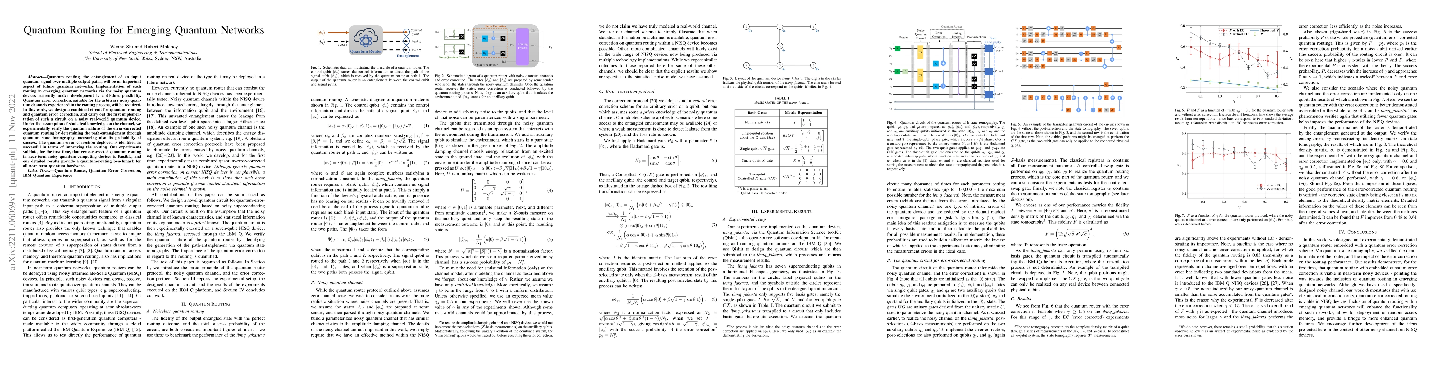 Thumbnail for Quantum Routing for Emerging Quantum Networks