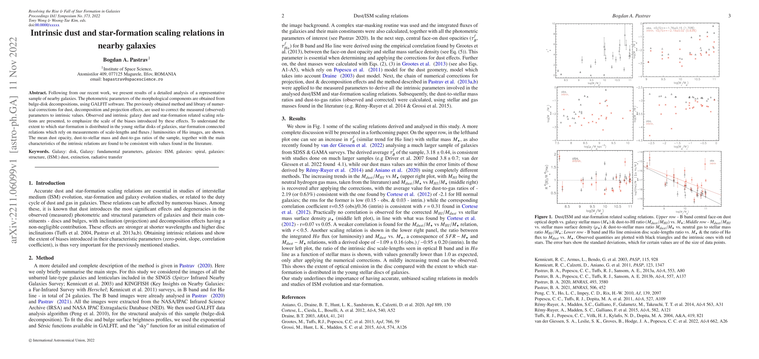 Thumbnail for Intrinsic dust and star-formation scaling relations in nearby galaxies