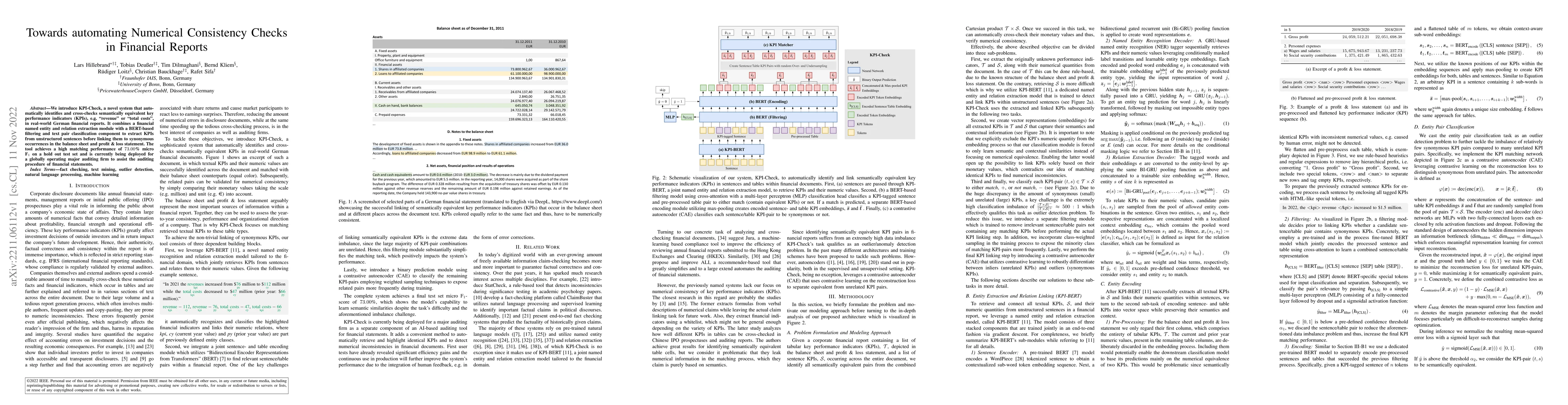 Thumbnail for Towards automating Numerical Consistency Checks in Financial Reports