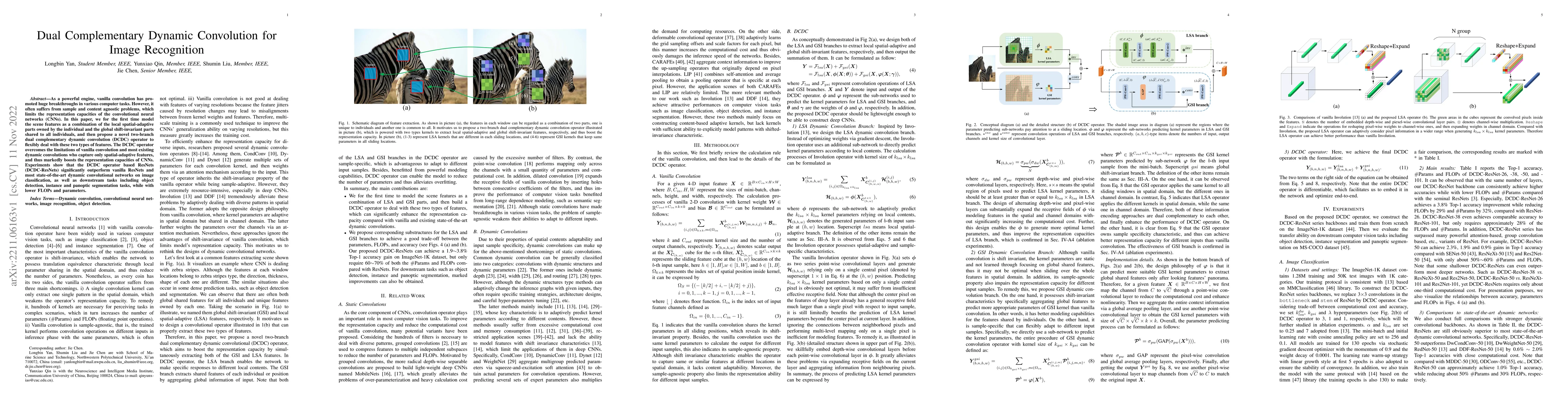 Thumbnail for Dual Complementary Dynamic Convolution for Image Recognition