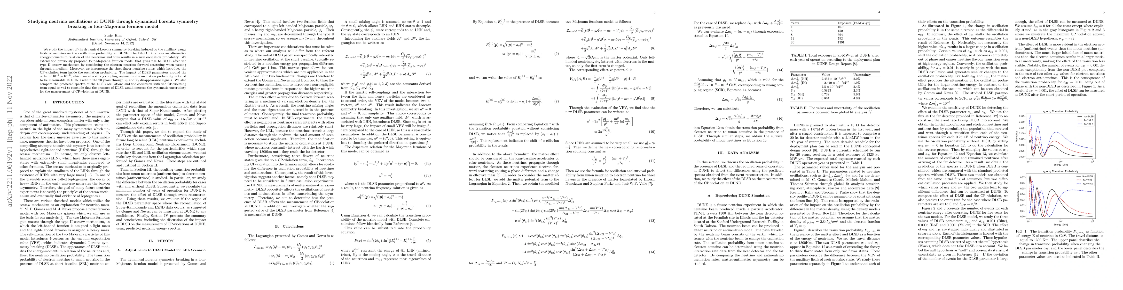 Thumbnail for Studying neutrino oscillations at DUNE through dynamical Lorentz
  symmetry breaking in four-Majorana fermion model