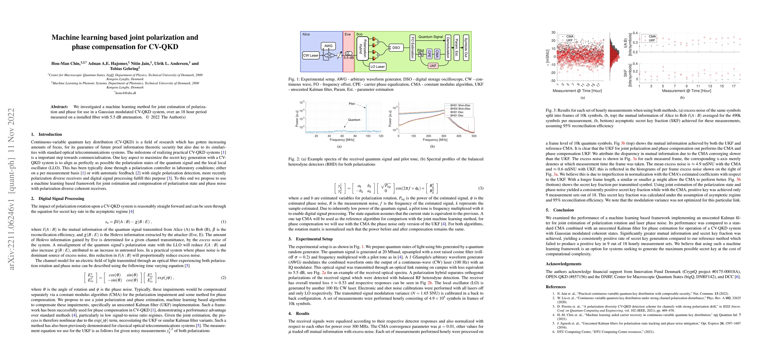 Thumbnail for Machine learning based joint polarization and phase compensation for
  CV-QKD