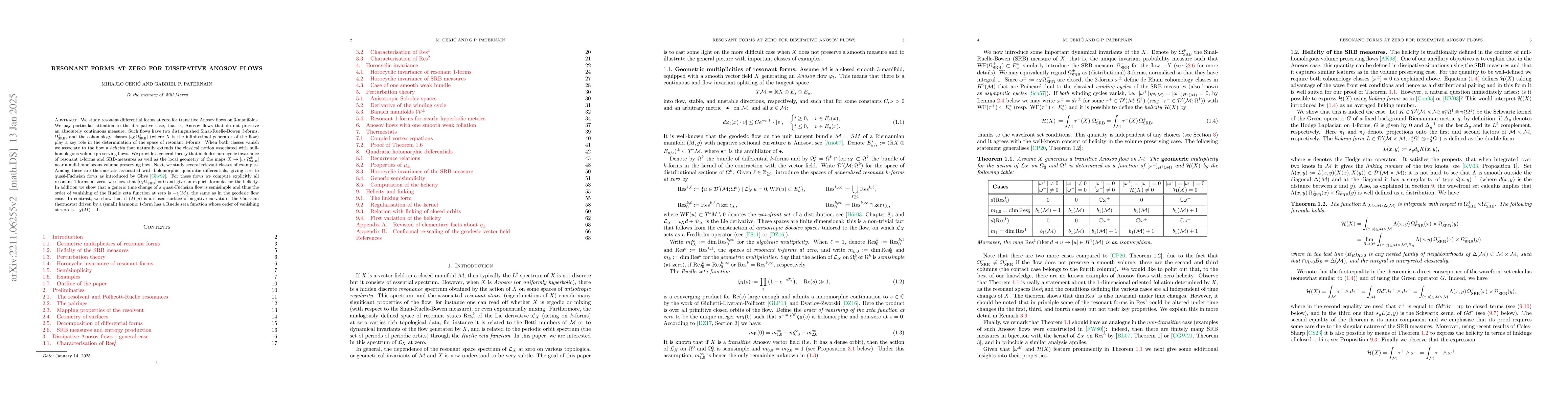 Thumbnail for Resonant forms at zero for dissipative Anosov flows