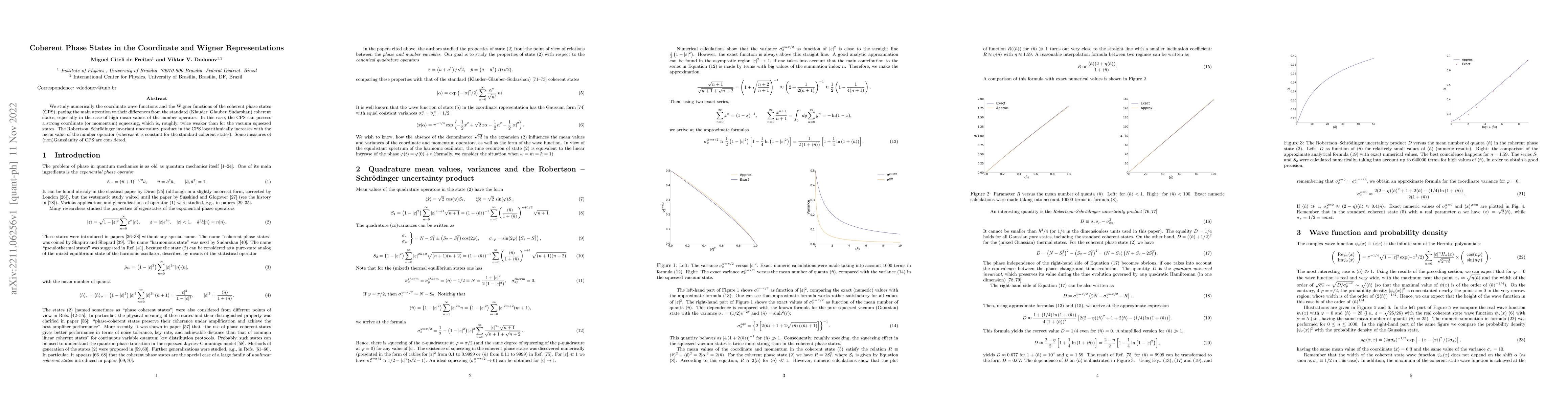Thumbnail for Coherent phase states in the coordinate and Wigner representations