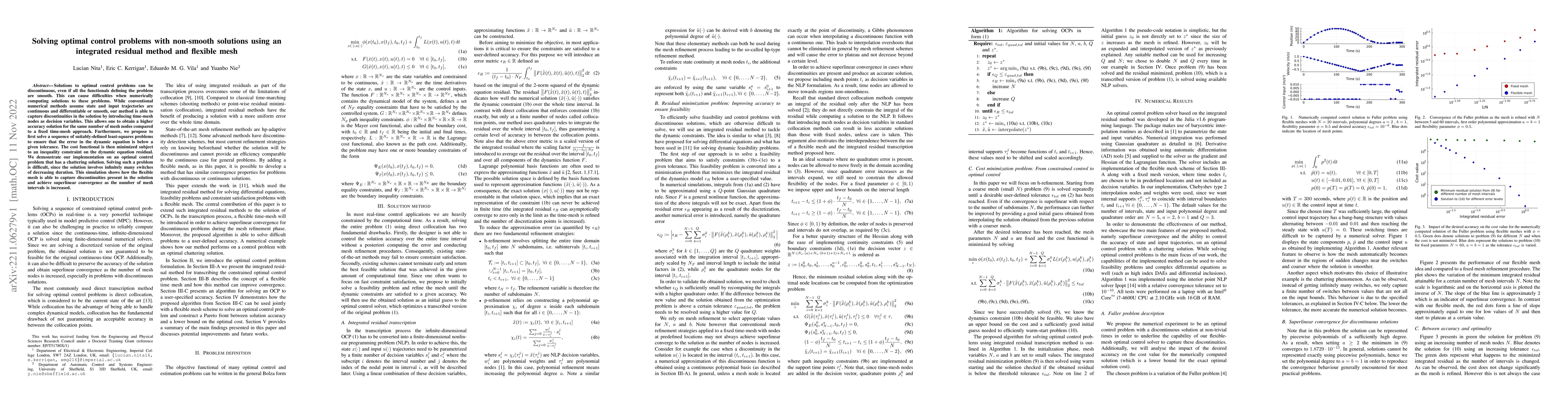 Thumbnail for Solving optimal control problems with non-smooth solutions using an
  integrated residual method and flexible mesh