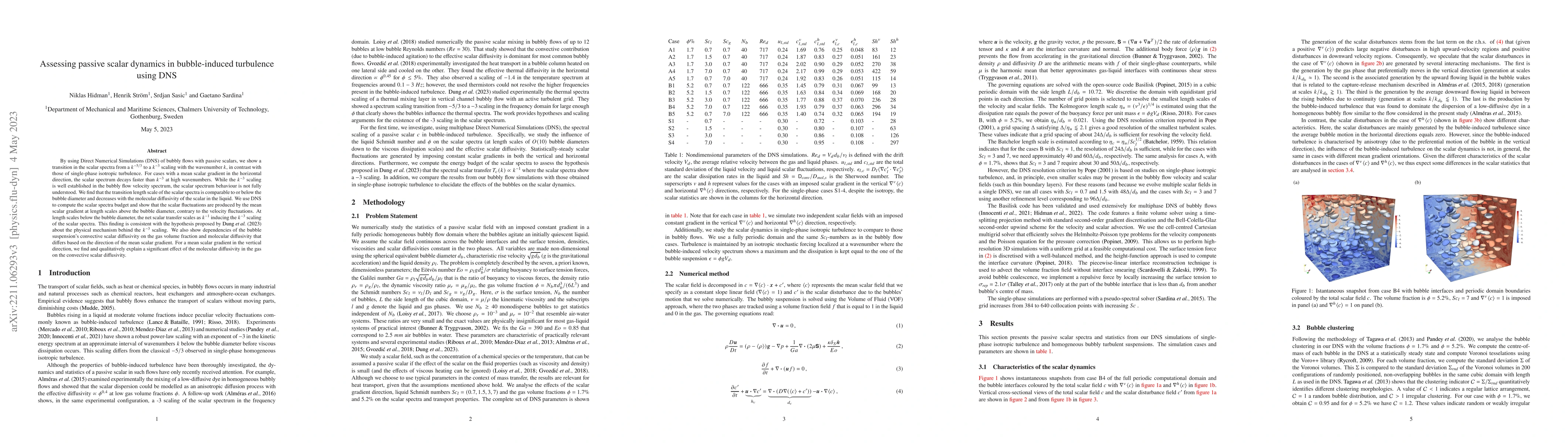 Thumbnail for Assessing passive scalar dynamics in bubble-induced turbulence using DNS