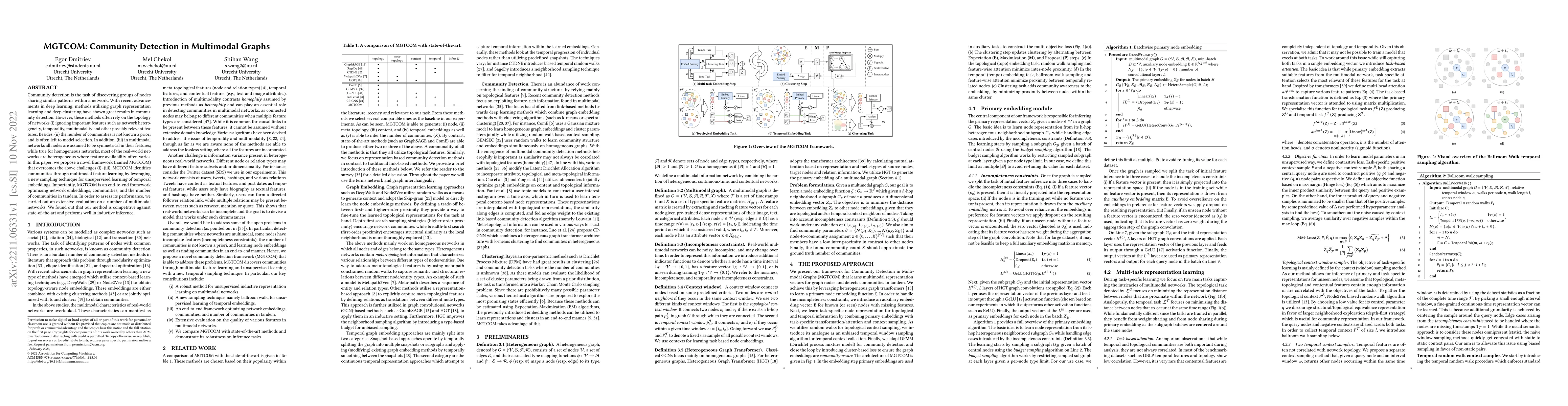 Thumbnail for MGTCOM: Community Detection in Multimodal Graphs