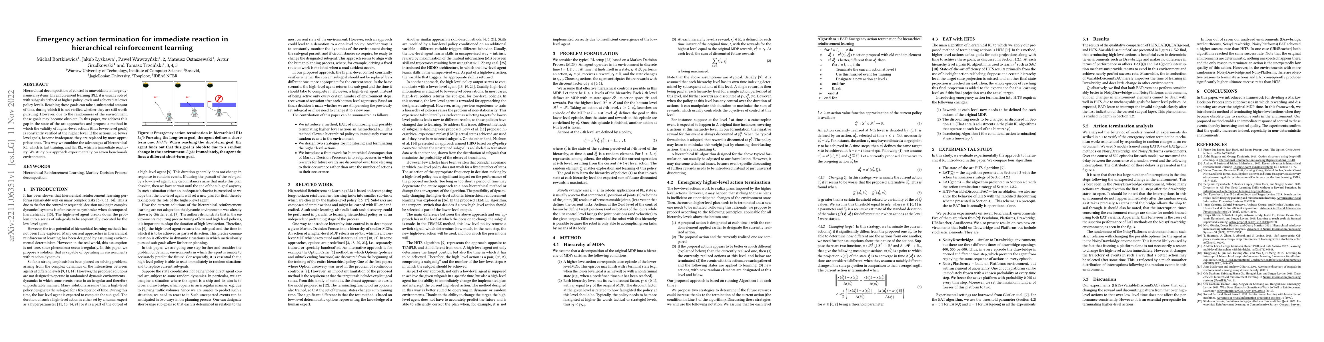 Thumbnail for Emergency action termination for immediate reaction in hierarchical
  reinforcement learning