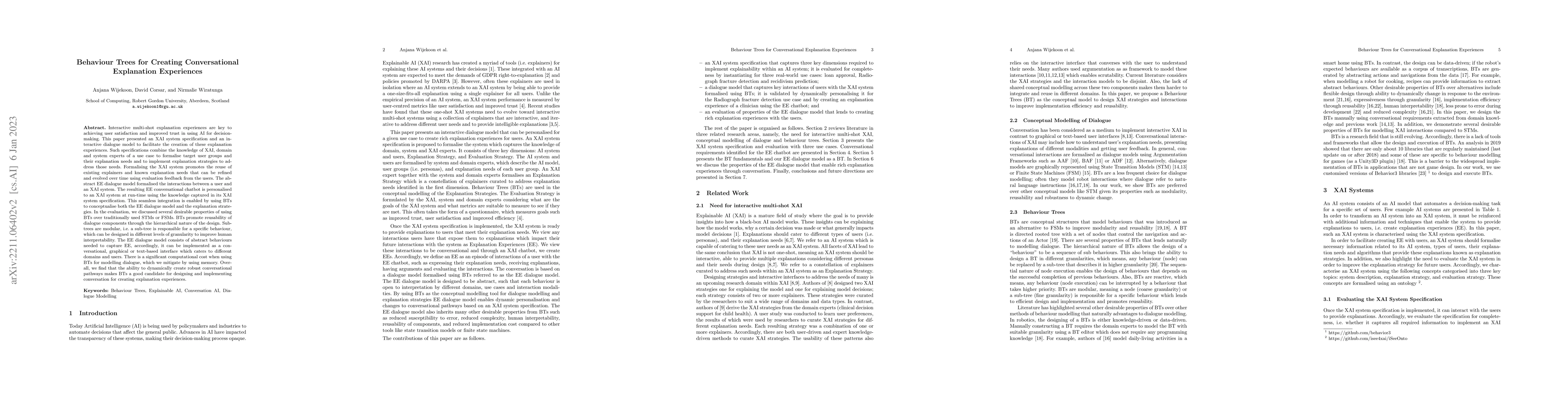 Thumbnail for Behaviour Trees for Creating Conversational Explanation Experiences