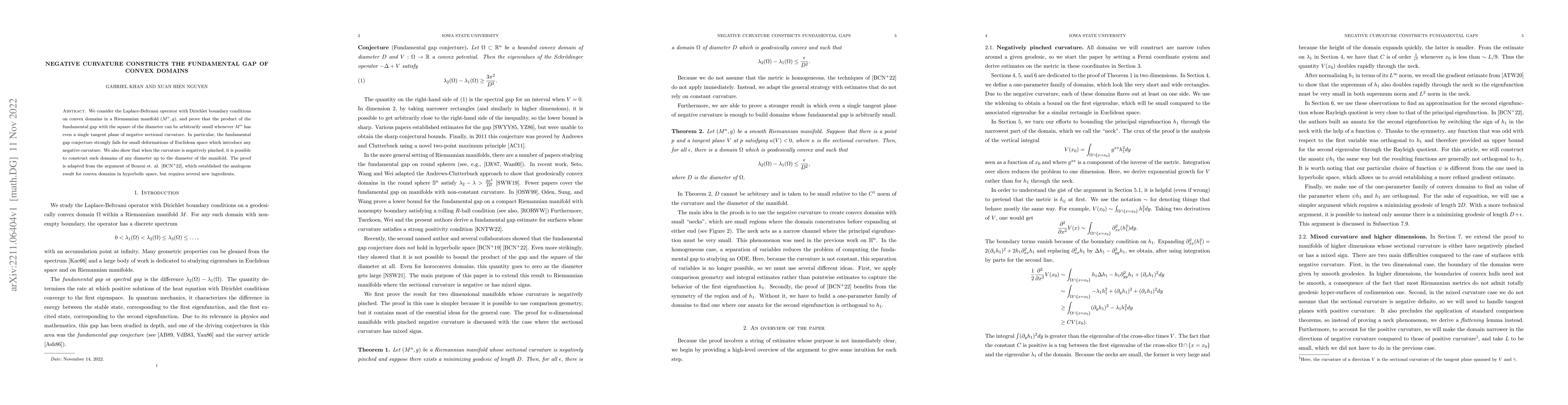 Thumbnail for Negative curvature constricts the fundamental gap of convex domains