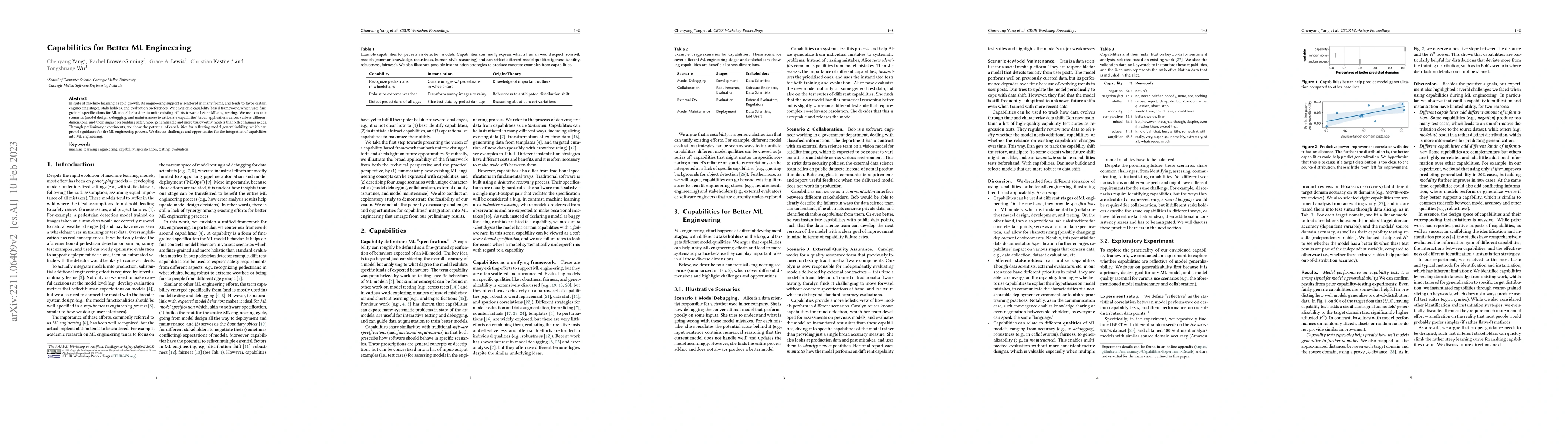 Thumbnail for Capabilities for Better ML Engineering