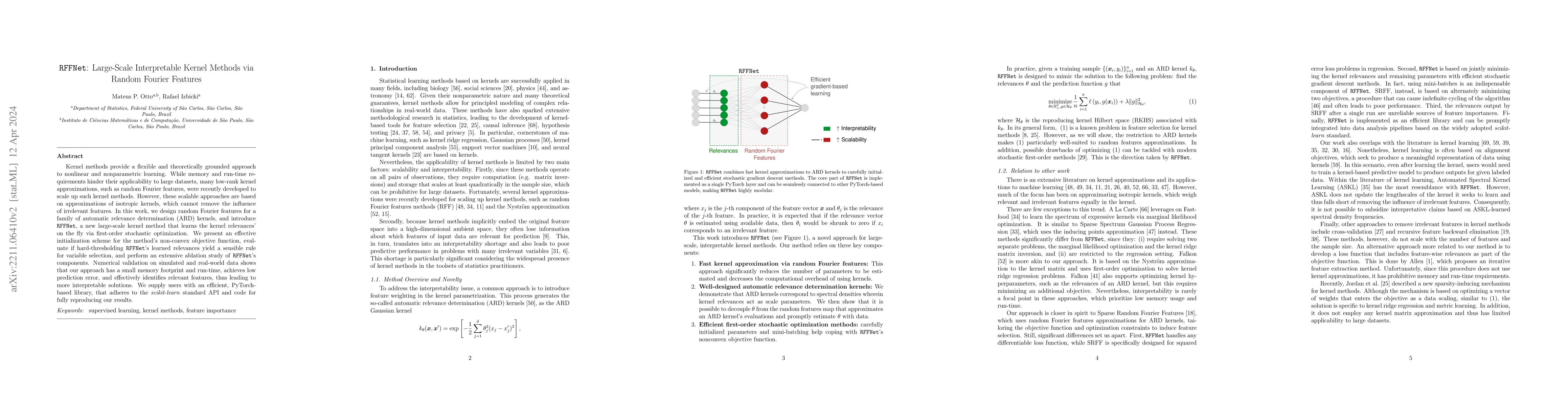 Thumbnail for RFFNet: Large-Scale Interpretable Kernel Methods via Random Fourier
  Features