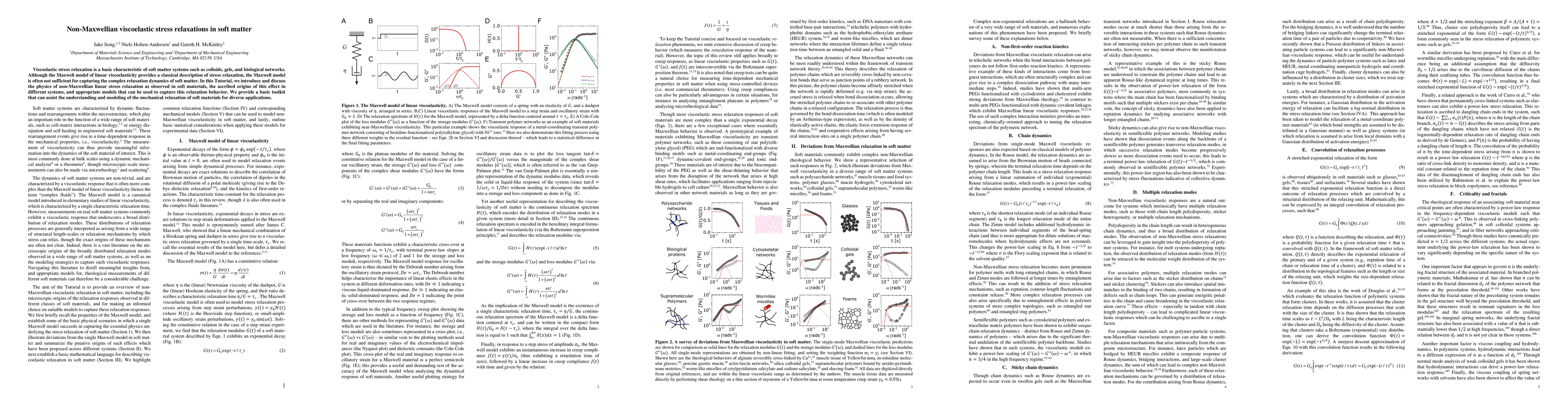 Thumbnail for Non-Maxwellian viscoelastic stress relaxations in soft matter