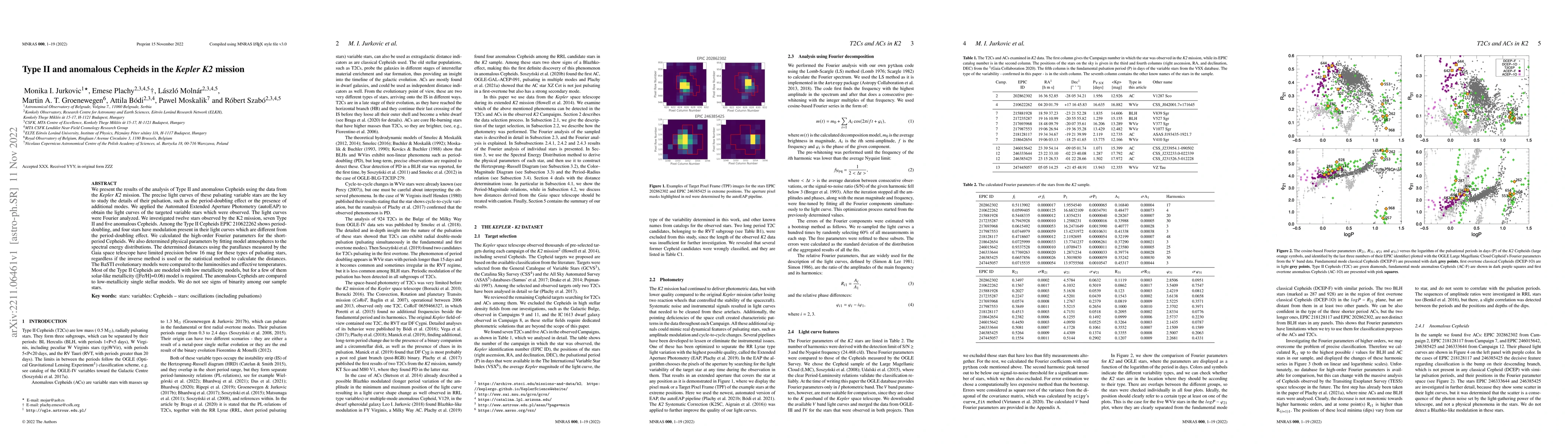 Thumbnail for Type II and anomalous Cepheids in the Kepler K2 mission