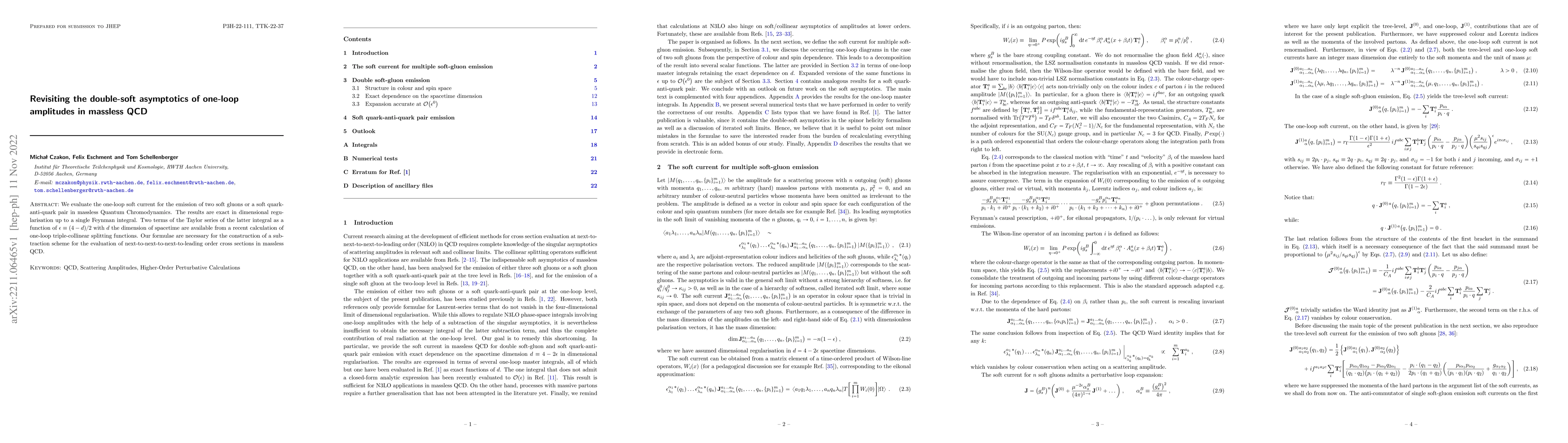 Thumbnail for Revisiting the double-soft asymptotics of one-loop amplitudes in
  massless QCD