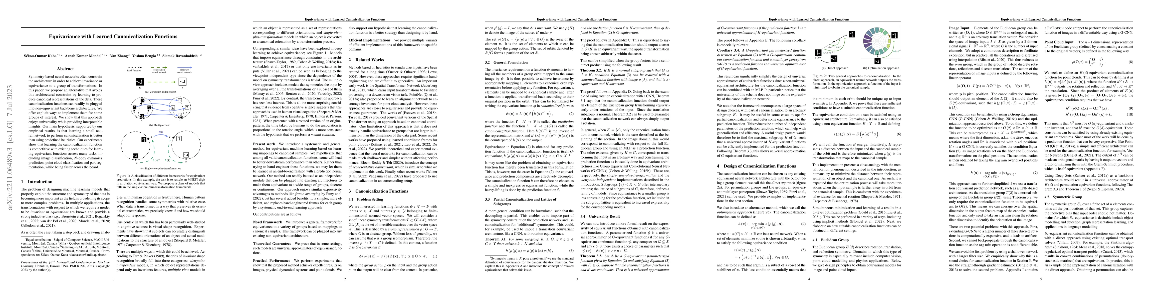 Thumbnail for Equivariance with Learned Canonicalization Functions