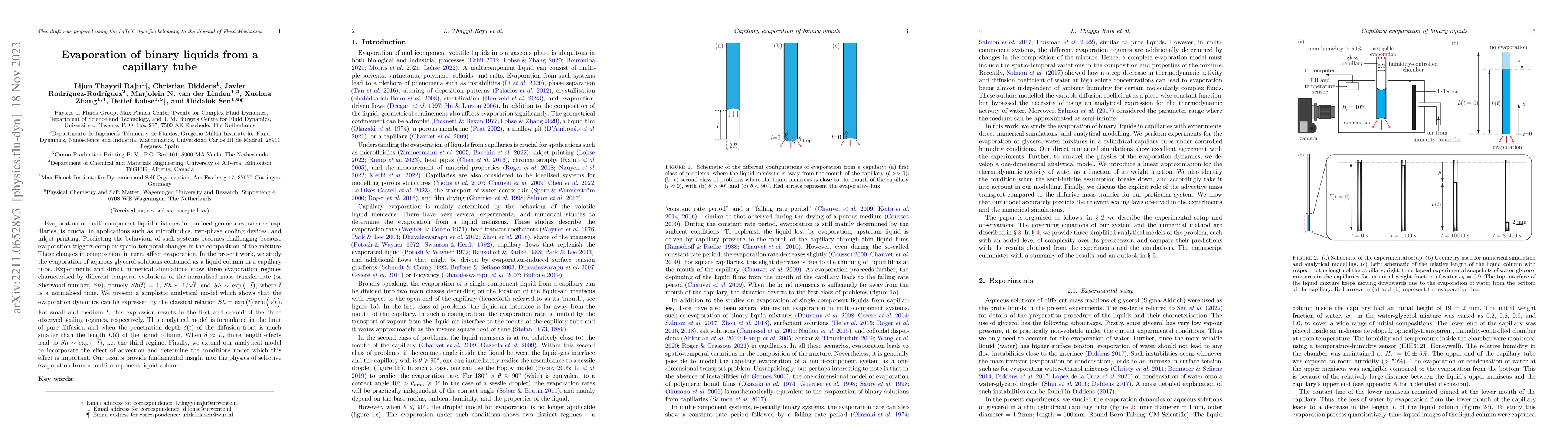 Thumbnail for Evaporation of binary liquids from a capillary tube