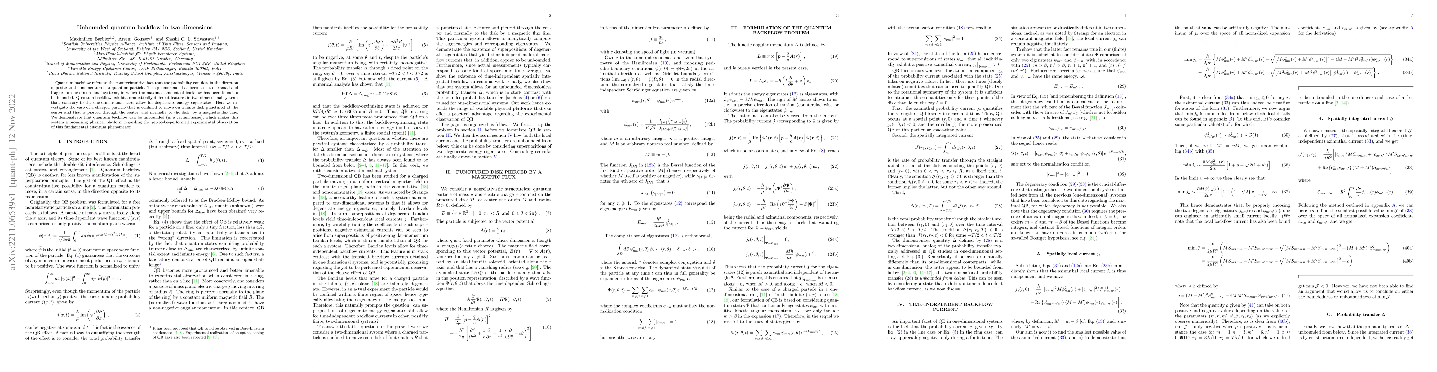 Thumbnail for Unbounded quantum backflow in two dimensions