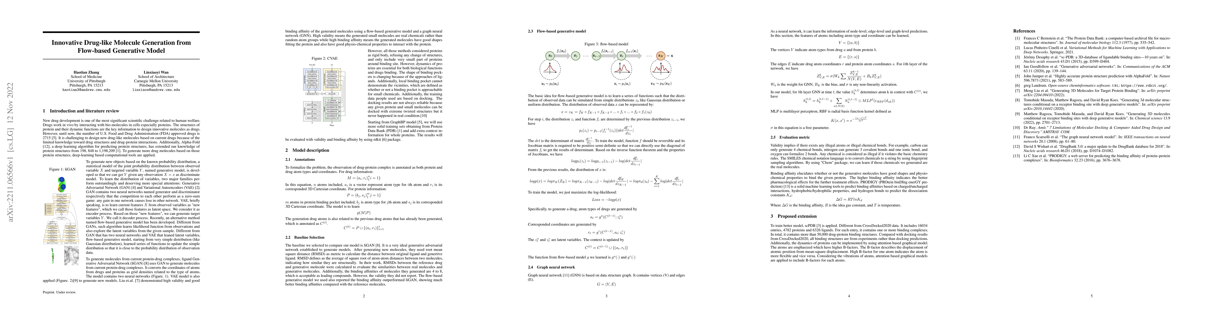 Thumbnail for Innovative Drug-like Molecule Generation from Flow-based Generative
  Model
