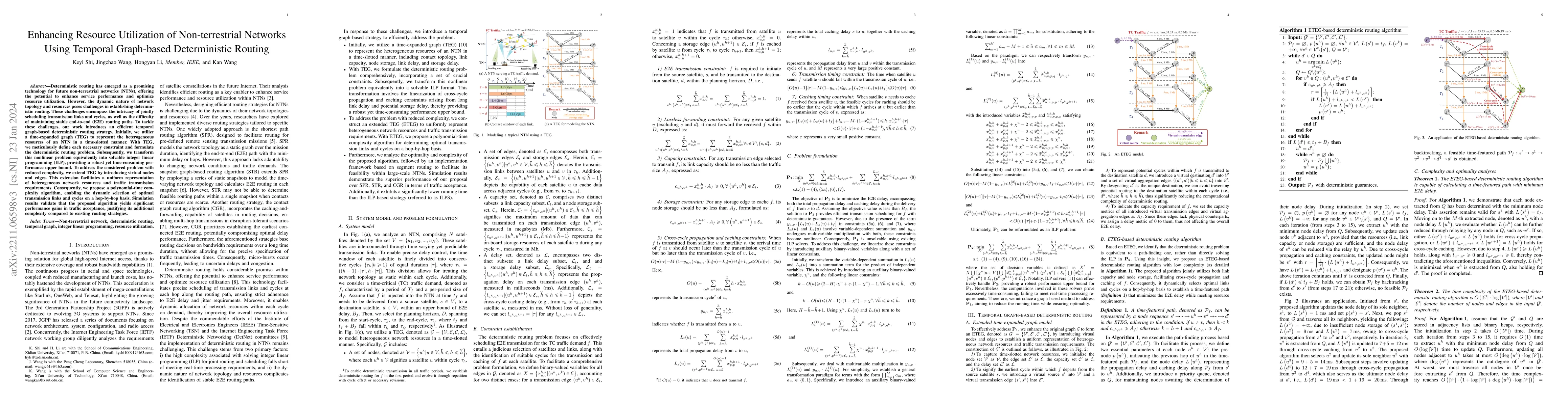Thumbnail for Enhancing Resource Utilization of Non-terrestrial Networks Using
  Temporal Graph-based Deterministic Routing