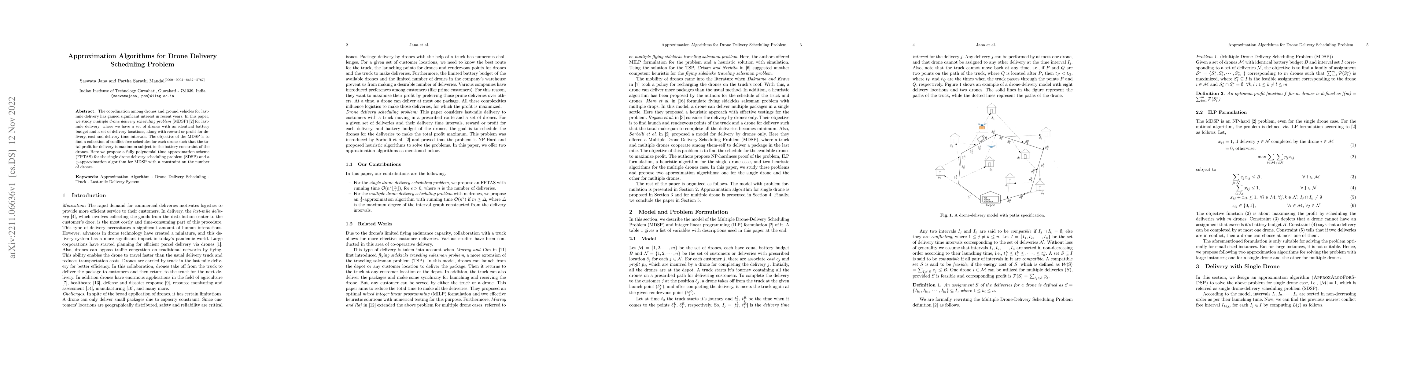 Thumbnail for Approximation Algorithms for Drone Delivery Scheduling Problem