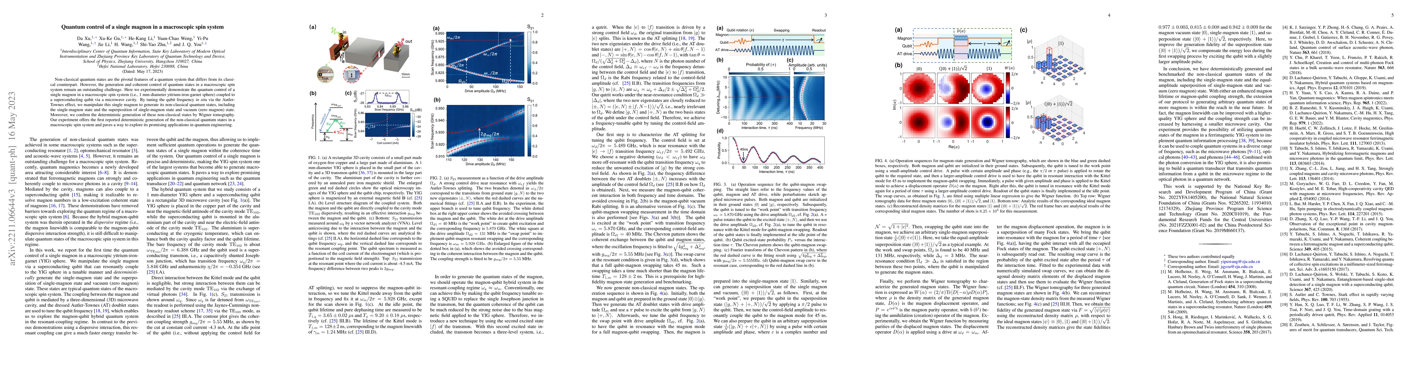 Thumbnail for Quantum control of a single magnon in a macroscopic spin system