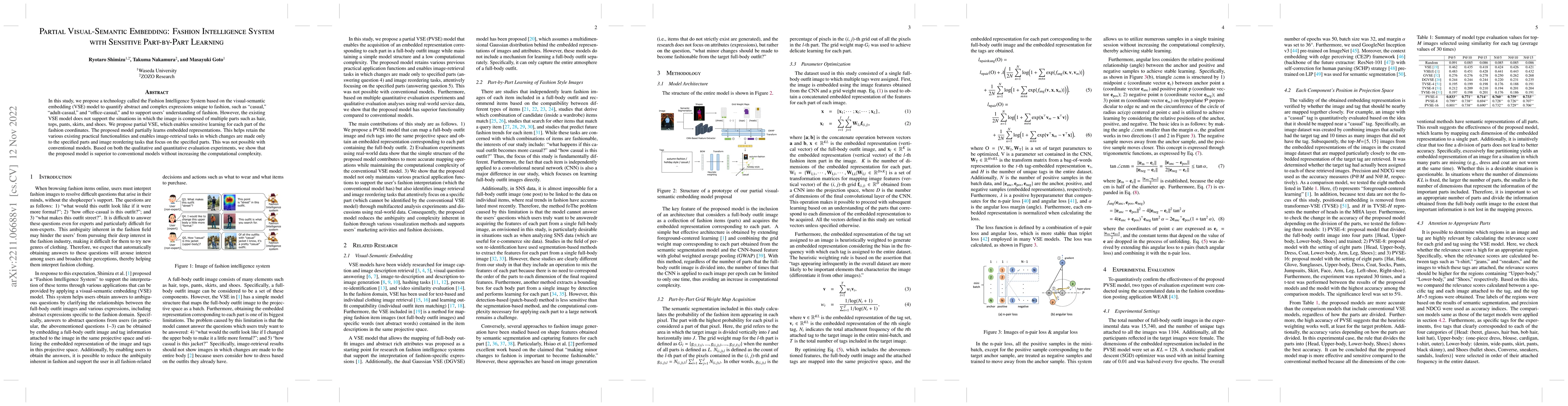 Thumbnail for Partial Visual-Semantic Embedding: Fashion Intelligence System with
  Sensitive Part-by-Part Learning
