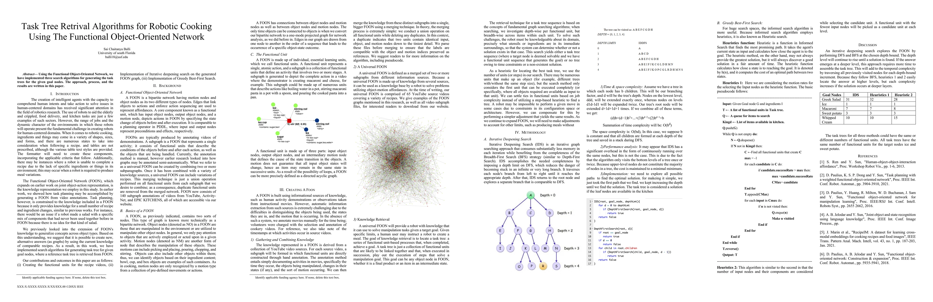 Thumbnail for Task Tree Retrieval Algorithms for Robotic Cooking Using The Functional
  Object-Oriented Network