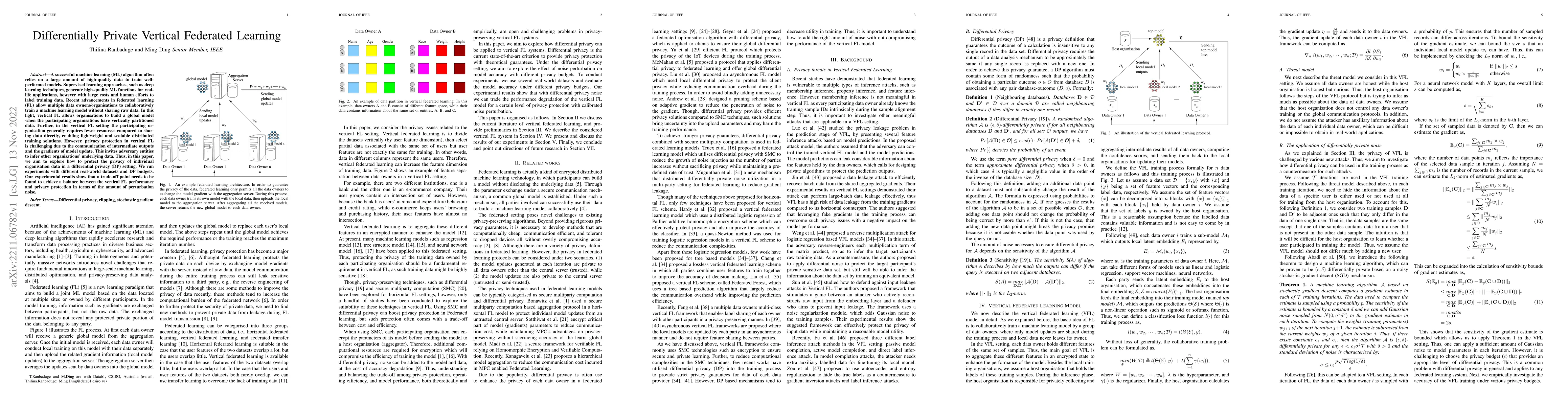 Thumbnail for Differentially Private Vertical Federated Learning