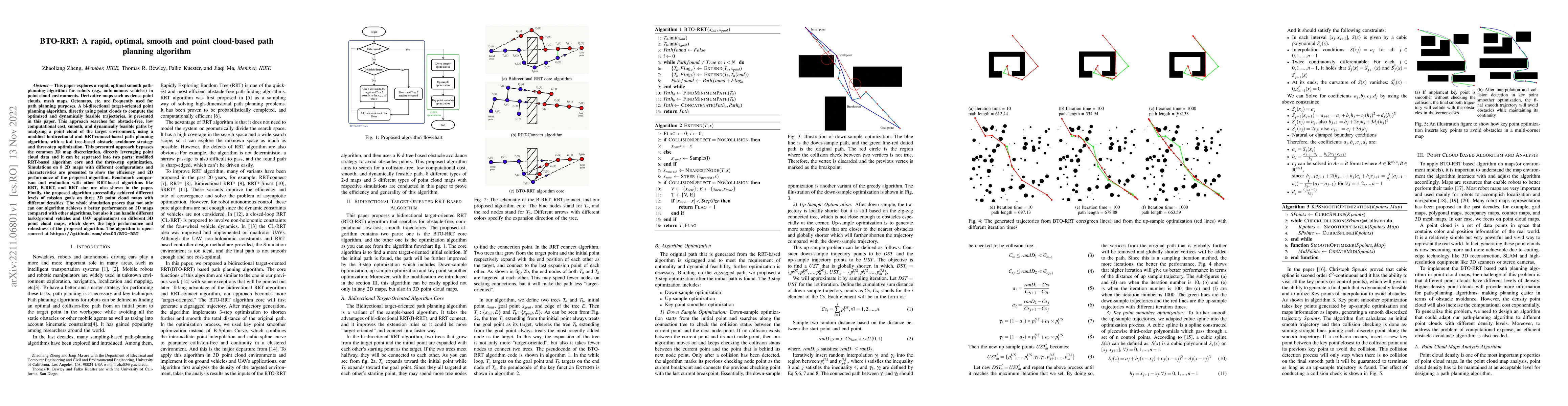 Thumbnail for BTO-RRT: A rapid, optimal, smooth and point cloud-based path planning
  algorithm