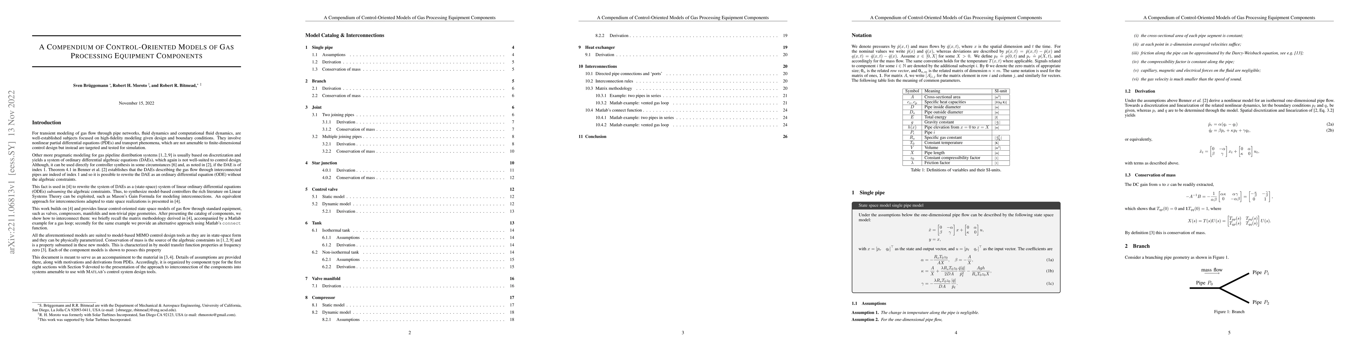 Thumbnail for A Compendium of Control-Oriented Models of Gas Processing Equipment
  Components