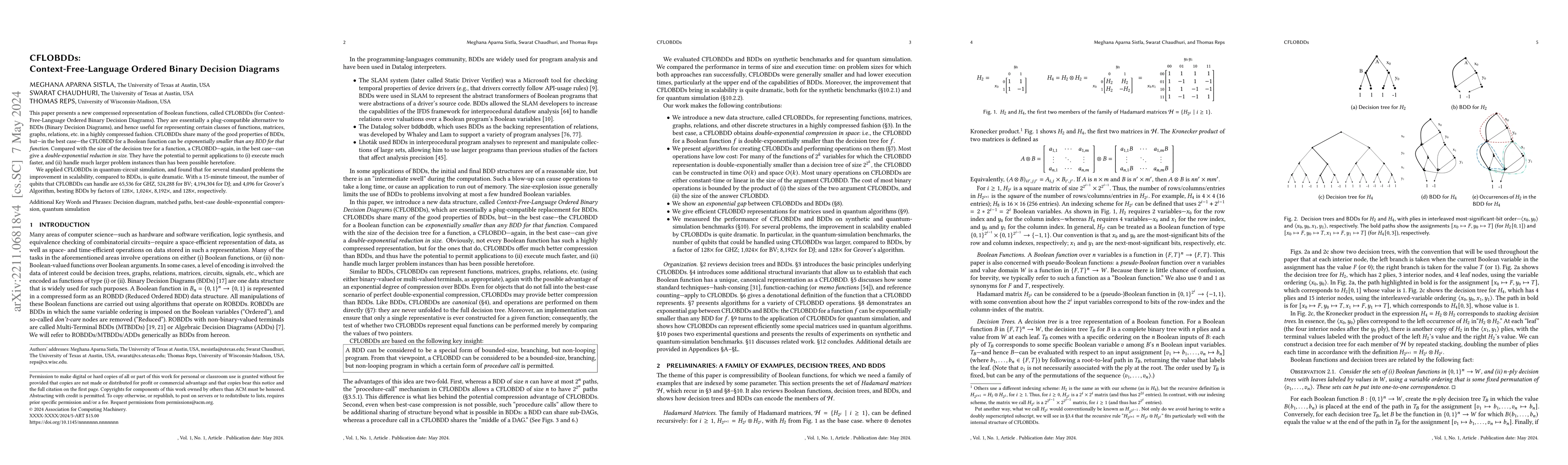 Thumbnail for CFLOBDDs: Context-Free-Language Ordered Binary Decision Diagrams