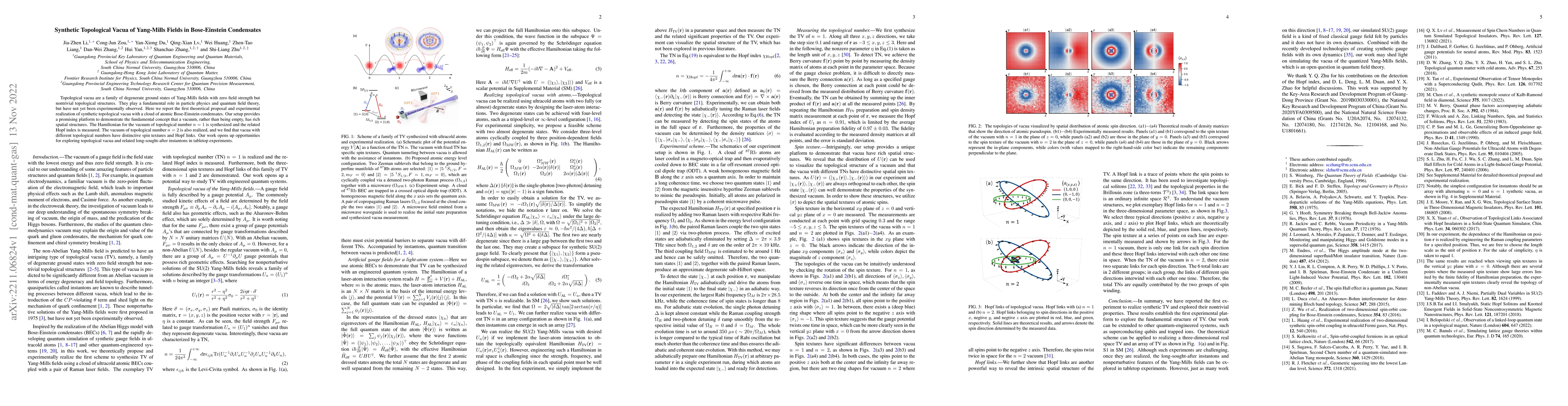 Thumbnail for Synthetic Topological Vacua of Yang-Mills Fields in Bose-Einstein
  Condensates