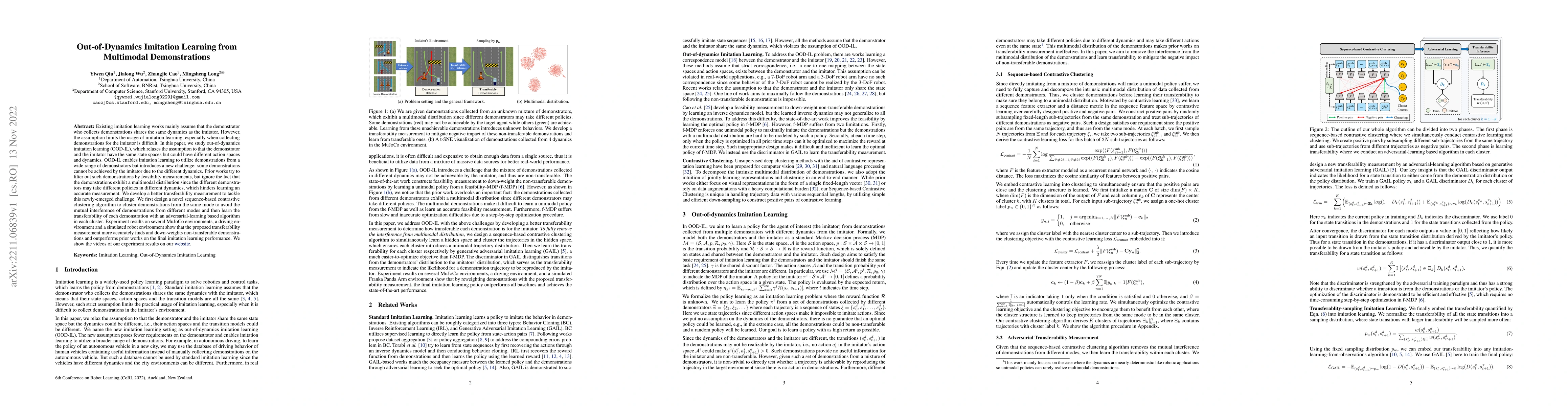 Thumbnail for Out-of-Dynamics Imitation Learning from Multimodal Demonstrations