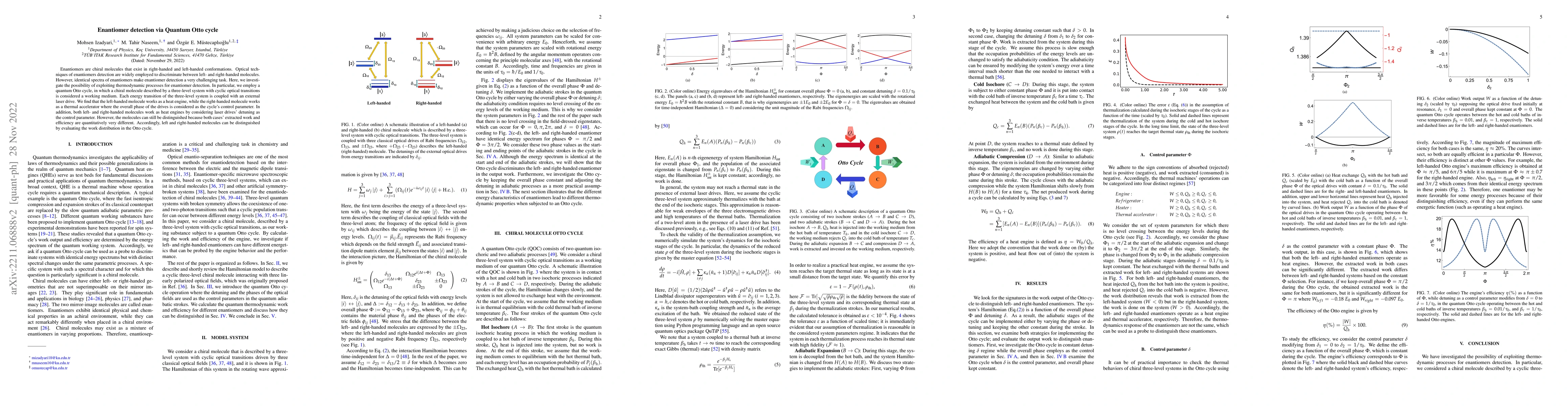 Thumbnail for Enantiomer detection via Quantum Otto cycle