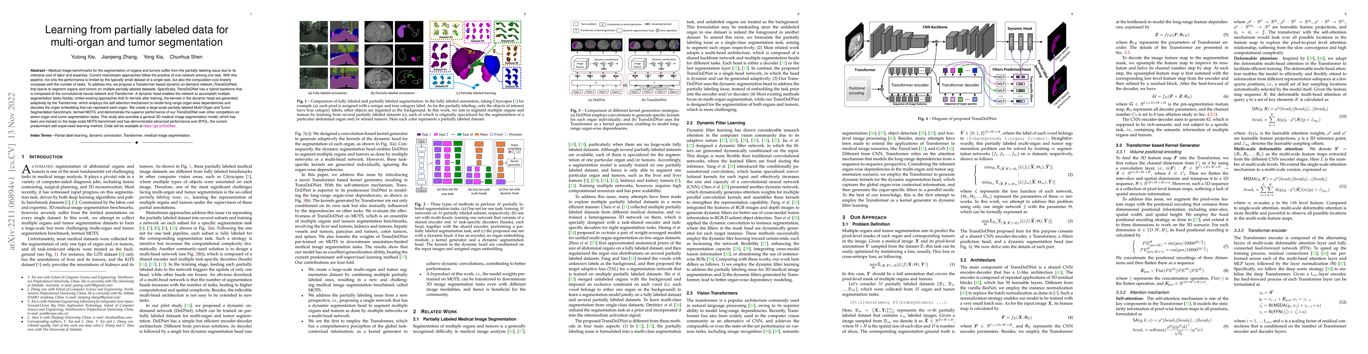 Thumbnail for Learning from partially labeled data for multi-organ and tumor
  segmentation